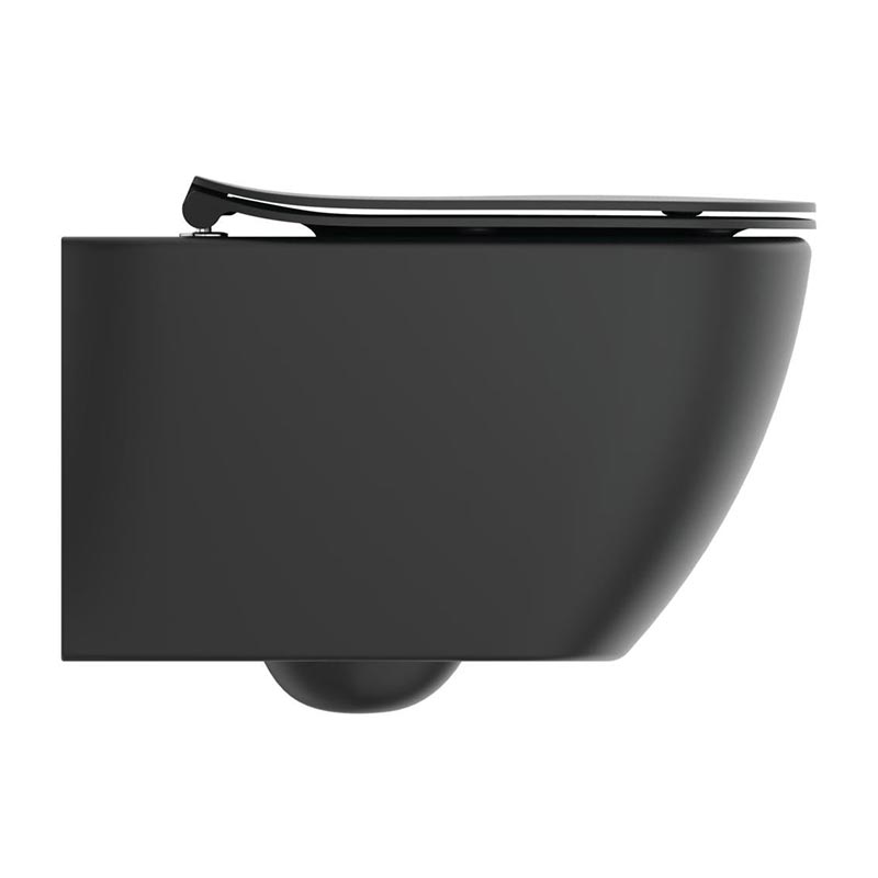 IDEAL STANDARD - Vaso Wc Aquablade TESI con Sedile slim a Chiusura  Rallentata colore NERO OPACO, Sanitari & Accessori, Sanitari sospesi