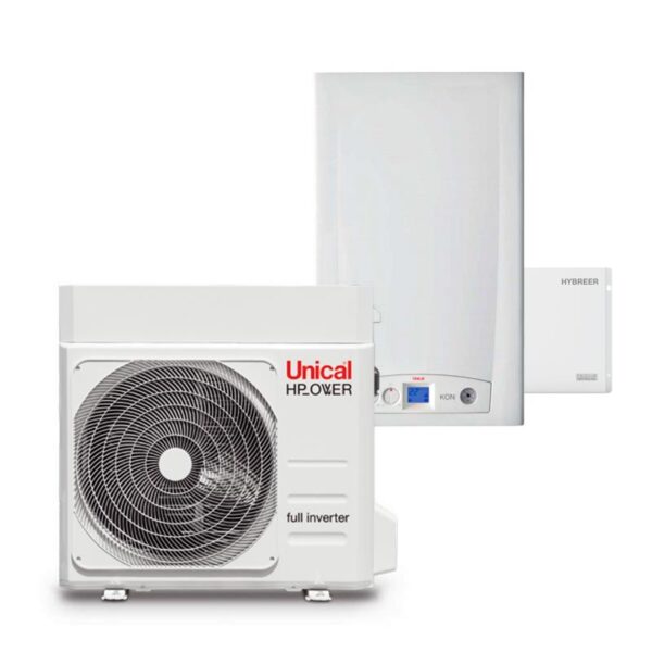 unical-sistema-ibrido-hybreer-3-con-pompa-di-calore-aria-acqua-e-caldaia-condensazione-garanzia-5-anni