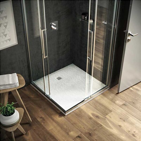 ideal-standard-piatto-doccia-quadrato-ultra-flat-s-90x90-cm-bianco-finitura-effetto-pietra-dettaglio-arredo-bagno