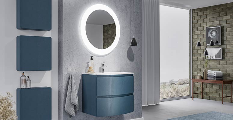 mobile-bagno-sospeso-surf-cm-70-con-lavabo-in-resina,-cassetti-e-specchio-colore-blu-petrolio-dettaglio