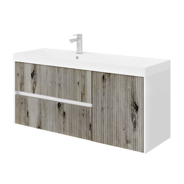 mobile-bagno-sospeso-chic-120-cm-cannettato-grigio-antico-con-cassetto-e-lavabo-integrato-vista-laterale-fianco-destro