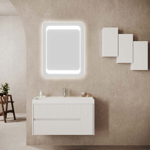 mobile-bagno-sospeso-lavabo-integrato-con-cassetti-chic-cm-100-cannettato-bianco-opaco-e-specchiera-rettangolare-con-luce-led-80x60-spr01