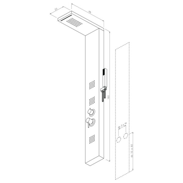 metaform-colonna-doccia-multifunzione-idromassaggio-manhattan-black-dimensioni