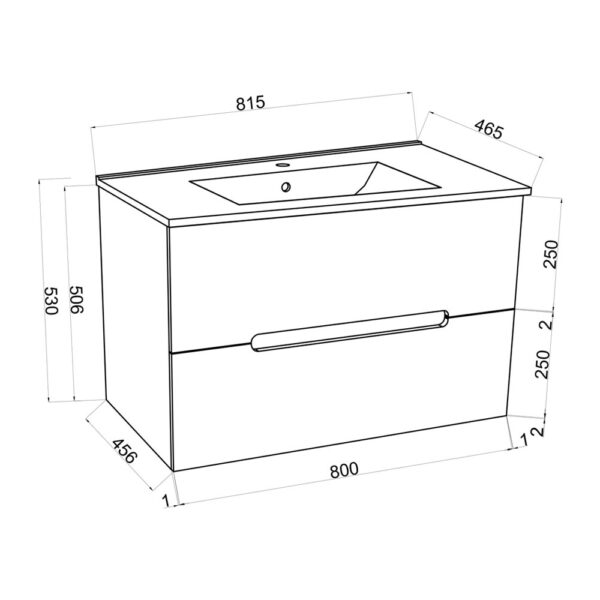 mobile-bagno-sospeso-con-lavabo-in-ceramica,-cassetti-e-specchio-stream-cm-80-dimensioni-disegno-tecnico