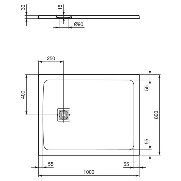 ideal-standard-ulltra-flat-s-+-piatto-doccia-100×80-bianco-effetto-pietra-t5596fr-dimensioni
