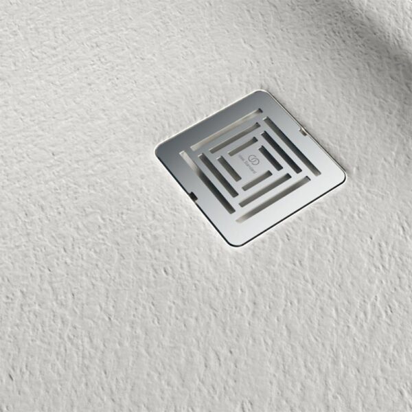 ideal-standard-ulltra-flat-s-+-piatto-doccia-160×80-bianco-effetto-pietra-t5602fr-dettaglio-griglia-di-scarico