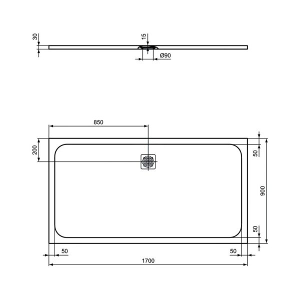 ideal-standard-ulltra-flat-s-piatto-doccia-170x90-nero-effetto-pietra-k8285fv-dimensioni