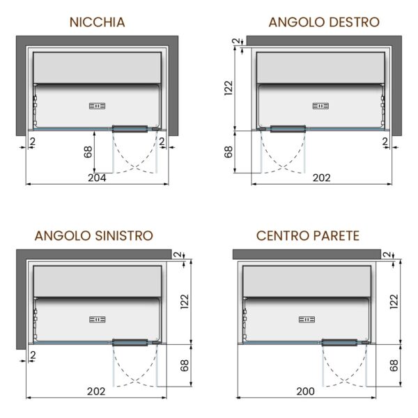 novellini-celsius-hammam-bagno-turco-200x120-modalità-d'installazione