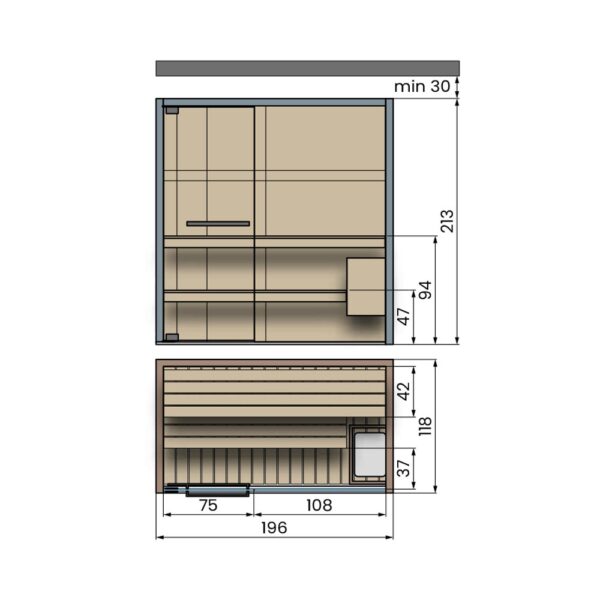 novellini-celsius-sauna-finlandese-2000x120-dimensioni