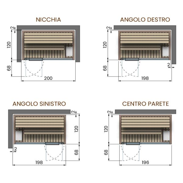 novellini-celsius-sauna-finlandese-200x120-modalità-d'installazione