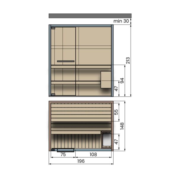 novellini-celsius-sauna-finlandese-200x150-dimensioni