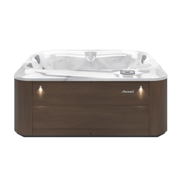 jacuzzi-minipiscina-spa-j-215-2-3-posti-21-getti-con-seduta-lounge,-led-multicolore-e-copertura-termica,-nuovo-design-colore-pecan-vista-frontale