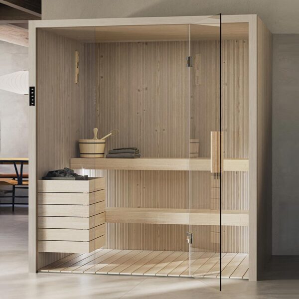 novellini-fun-sauna-finlandese-188x155-in-legno-nordic-fir-vari-optional-e-finiture-vista-frontale