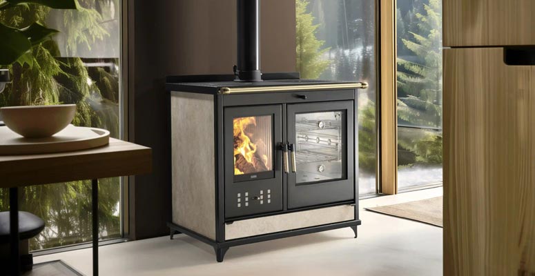 klover-cucina-a-legna-star-90-country-13,5-kw-colore-sahara-classe-cinque-stelle-installazione-ambiente-dettaglio