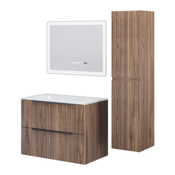 mobile-bagno-sospeso-80-cm-eterna-con-lavabo-in-resina,-2-cassetti-effetto-plissettato-colore-tabacco,-specchio-illuminazione-led-e-pensile