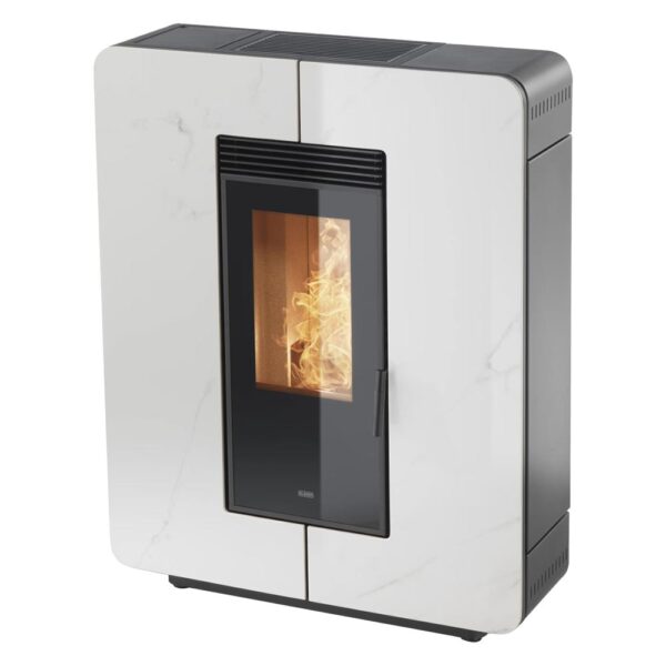 klover-stufa-a-pellet-ventilata-slim-astra-100s-gres-10,3-kw-wifi-integrato-classe-a+-bianco-venato