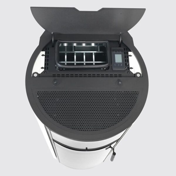 klover-termostufa-pellet-idro-thermosuper-120s-15,6-kw-a++-cinque-stelle-color-avorio-vista-dall'alto